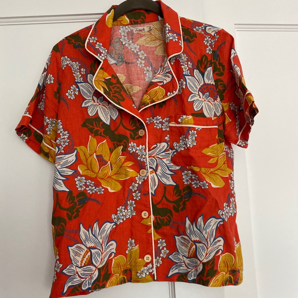 Faherty Women’s Pajama/Lounge Button Up Shirt